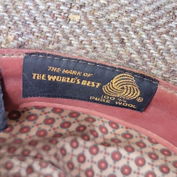 Dorfman Pacific Co. Vintage. Wool Tweed Fedora. EUC - Picture 7 of 10